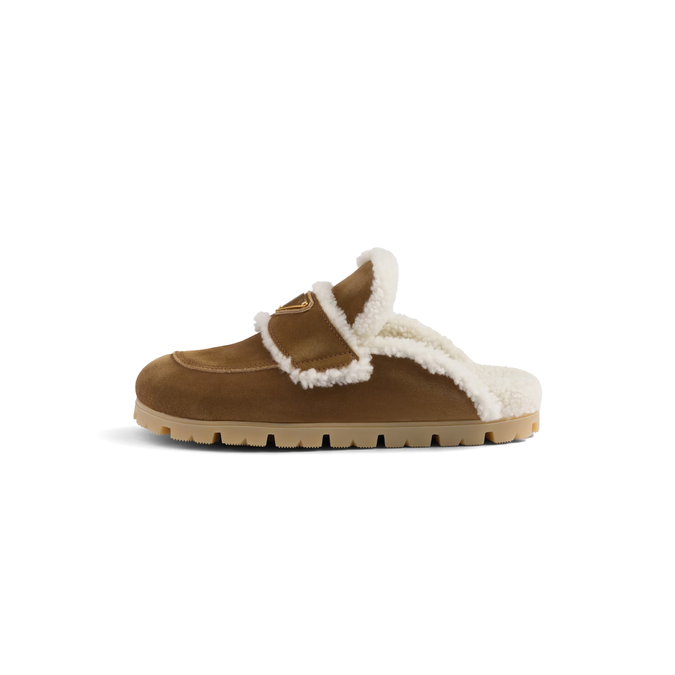 PRADA SUEDE AND SHEARLING SLIPPERS 1S711M PRADA SUEDE AND SHEARLING SLIPPERS 1S711M